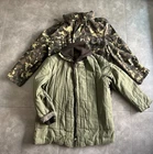 Vintage Ukrainian Dubok Camo Winter Field Jacket Parka Hooded Cotton 54/4