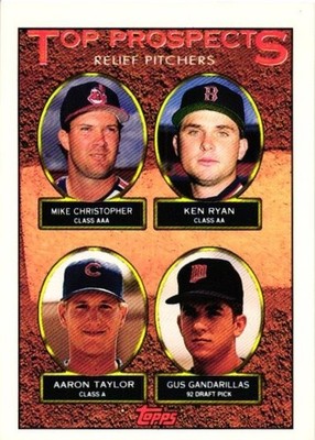 1993 Topps - Top Prospects Christopher, Ryan, Taylor, Gandarillas #786 (RC)