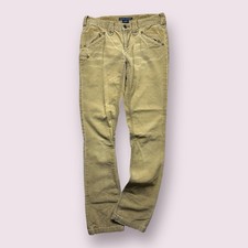 Vintage Women  s Ralph Lauren Corduroy Western Pants 90s Sz 6 30x32 Beige Cotton