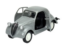 Welly Old Timer 1936 Fiat 500 Topolino Grau 1:34 1/34 Die Cast Model Neu Kasten