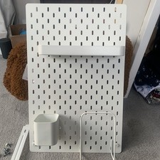 IKEA -DESK WALL TIDY, WHITE, HARDLY USED