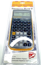 CONSTRUCTION MASTER 5 Construction Math Calculator Pro MODEL 4050 New In Box