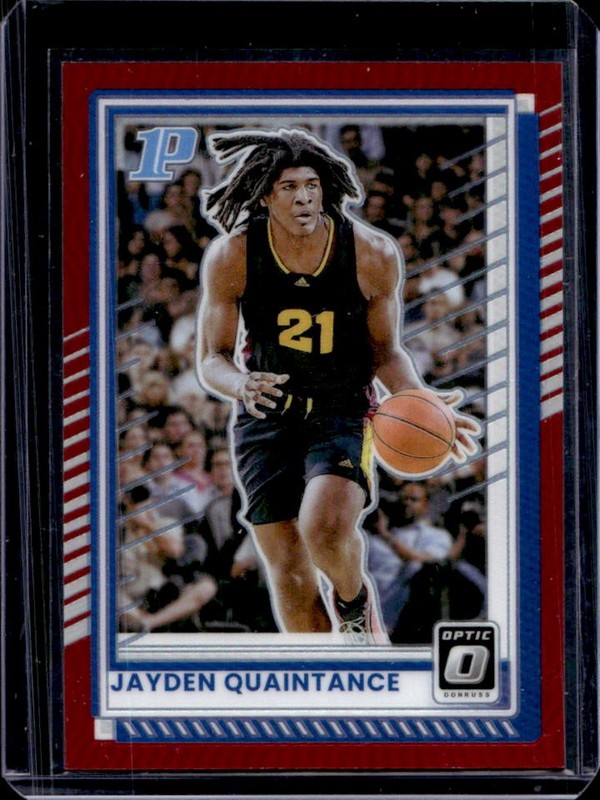 2025-26 Panini Donruss Jayden Quaintance Optic Red Rookie RC #/99 Wildcats