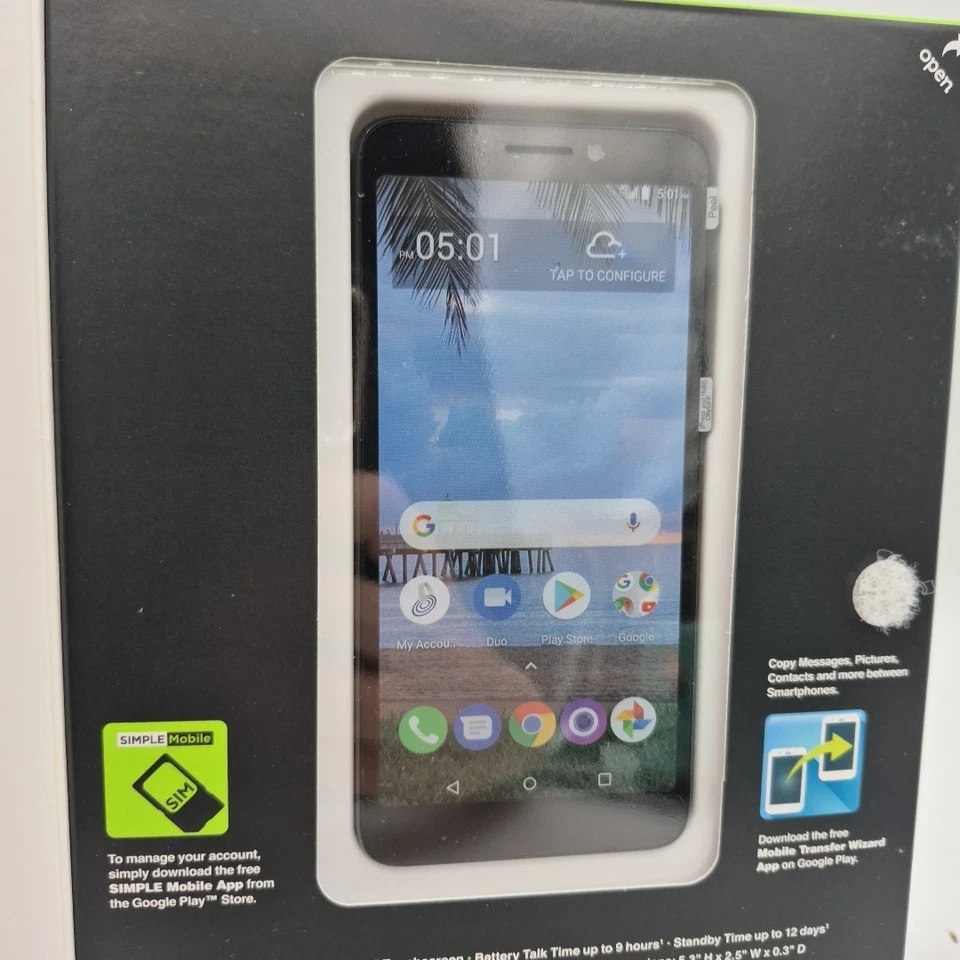 NEW SIMPLE MOBILE TCL A1 SMARTPHONE 5" - Image 4 of 4