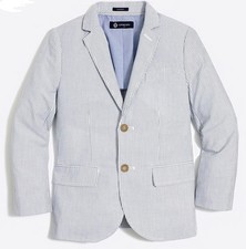 J.Crew CREWCUTS Ludlow Unstructured Suit Jacket Linen BN993 BOYS SIZE 6 NEW G