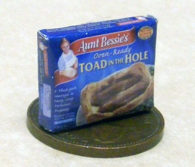 Puppenhaus Toad In The Hole Leere Gefrorene Packung 1:12 Maß Küche Essen Tumdee