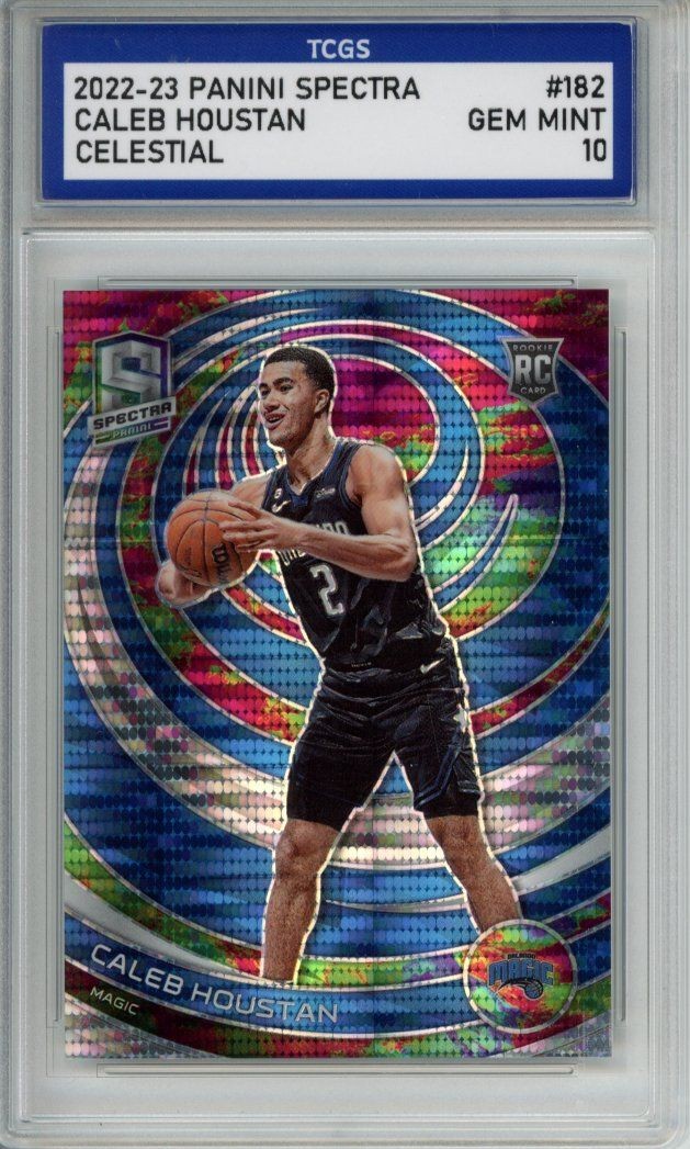 2022-23 PANINI SPECTRA CELESTIAL #182 CALEB HOUSTAN /149 RC ROOKIE TCGS 10