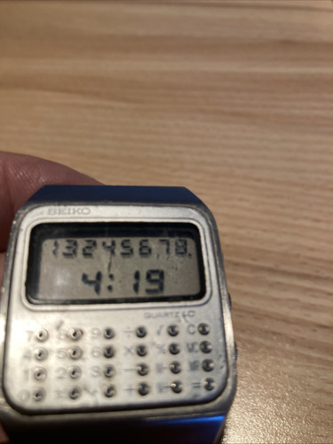 Seiko Calculator C153-5007 LC Quartz Taschenrechner Uhr Made In Japan 1978 - Bild 8 von 9