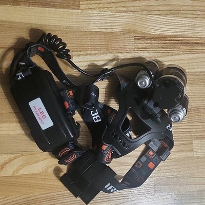 BORUiT LED Headlamp Black Plastic Multi-LED Lighting Technology