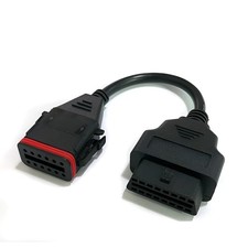 Obd2 Diagnostic Cable For Komatsu 12 Pin Cummins Inline6 Adapter Cable...
