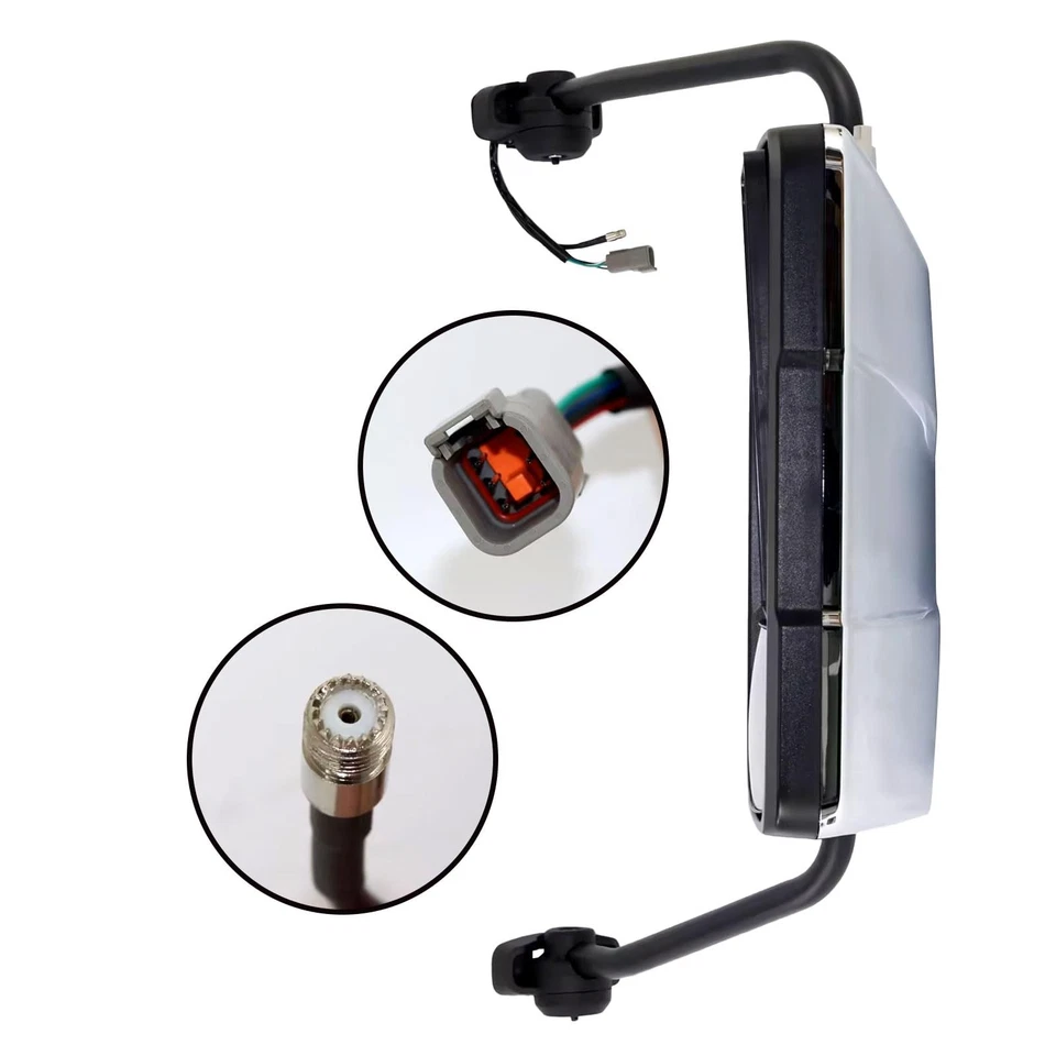 Door Mirror Chrome with Arm Driver Side (Fit: Mack Anthem)  - Image 3 of 4