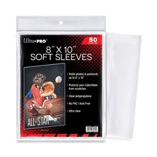 Ultra Pro 8x10 Photo Card Sleeves 50pcs Plastic Protectors for Photos & Postcard