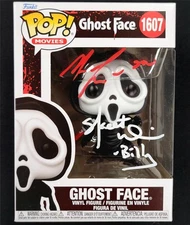 Matthew Lillard Stu & Skeet Ulrich Billy signed Scream Ghost Face Funko Pop BAS