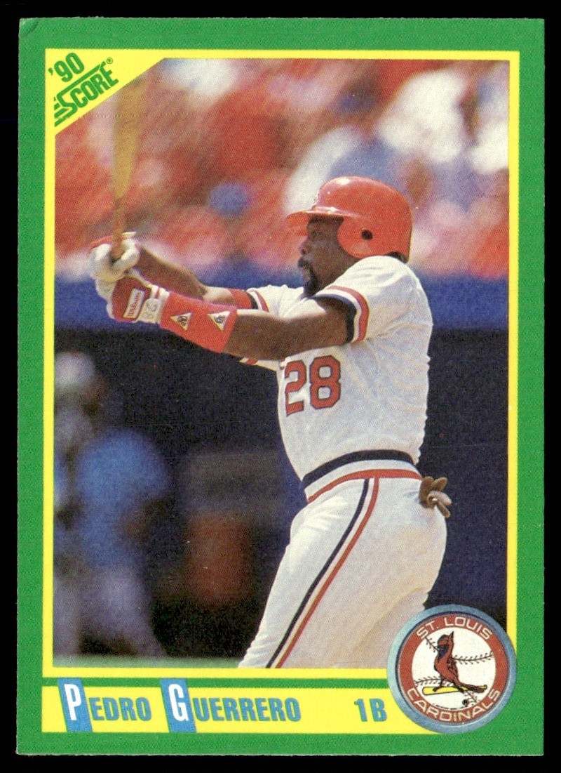1990 Score Pedro Guerrero St. Louis Cardinals #13