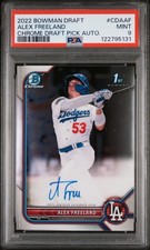 2022 Bowman Draft Chrome Auto Alex Freeland #CDAAF PSA 9