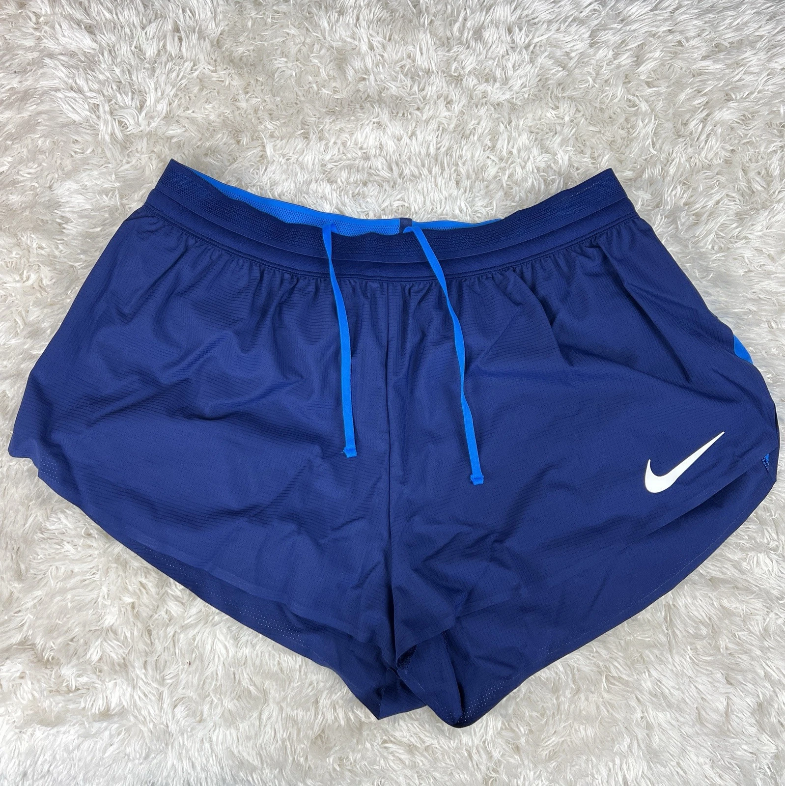 Nike Pro Elite Team 2” Running Shorts Made in USA Blue New AO8147 Men's Large
