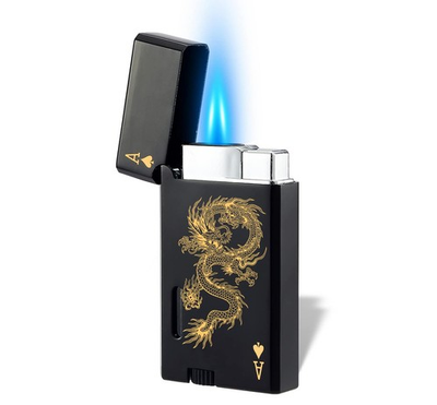 #ad Jet Torch Lighter Butane Refillable Windproof Gas Cool Lighter Classic Card... $12.36