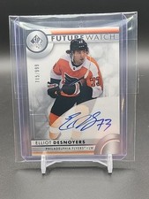 2023-24 UD SP Authentic Future Watch Elliot Desnoyers /999 Philadelphia Flyers 
