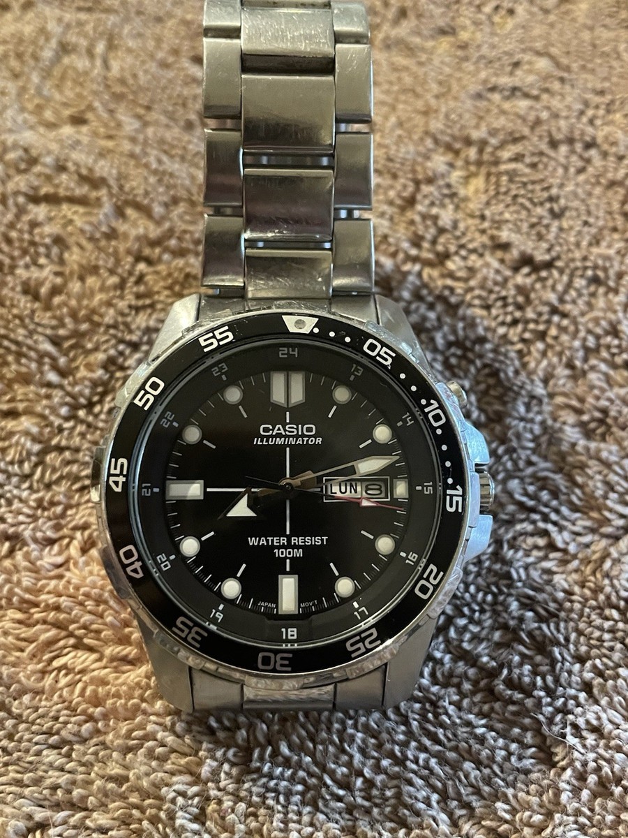 A Mens Casio MTD-1079 Inlumanator Water Resistant 100M Watch | eBay