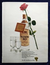 ZINN 40 der Klare aus Wein, originale Werbung...