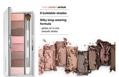 Clinique PINK HONEY AFFAIR All About Eye Shadow Palette 0.31 OZ NIB