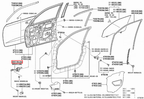 Genuine Lexus LX450 d VDJ201 LX460 URJ202 Front RH Door Check Stopper Hinge - Picture 5 of 12
