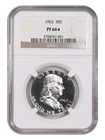 1963 Franklin Silver Half Dollar 50c NGC PF66 *Star*  PROOF GEM USA Rare Coin
