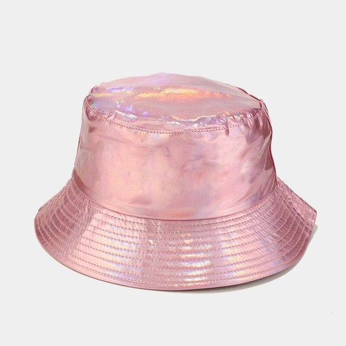 Solid Color PU Bucket Sun Hat, Party, Festival, Raves, Clubs, Ibiza, Beach - Bild 13 von 16