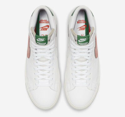 Nike Blazer size 14. White Green Stranger Things Hawkins High