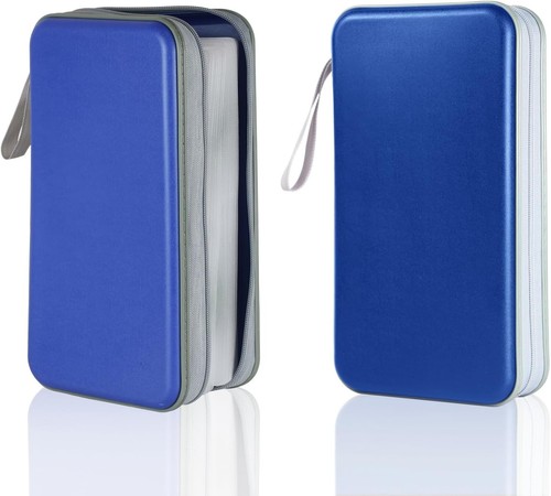 CD Case Holder 2 Pack,100 Capacity CD Case Holder Plastic Wallet Booklet Port... - Picture 2 of 7