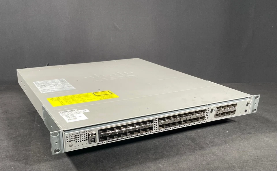 Коммутатор Cisco WS-C4500X-40X-ES 40 портов Ethernet с двойным питанием - доставка в тот же день - Изображение 2 из 4