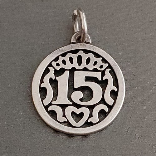 James Avery Quinceanera 15 Birthday Charm Sterling Silver