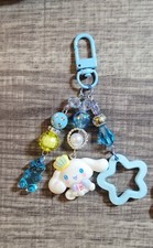 Sanrio anime Cinnamoroll keychain, backpack charm,key car holder