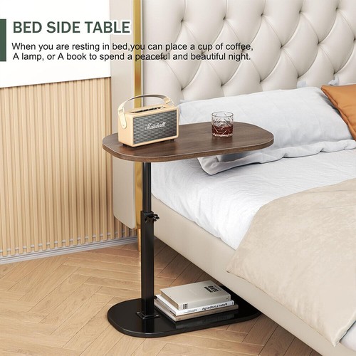 Adjustable C-Shaped Sofa Side End Table Coffee Laptop Table Living Room Bedroom# - Picture 6 of 15