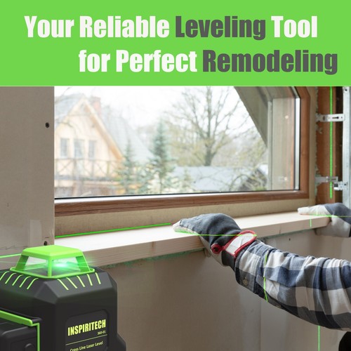 INSPIRITECH Laser Level with Tripod for Picture hanging & Tiling Wall Ceiling - Picture 9 of 23