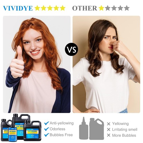 UV Resin - 200g Crystal Clear Low Odor Ultraviolet Curing Hard for DIY Jewelry - Picture 6 of 6