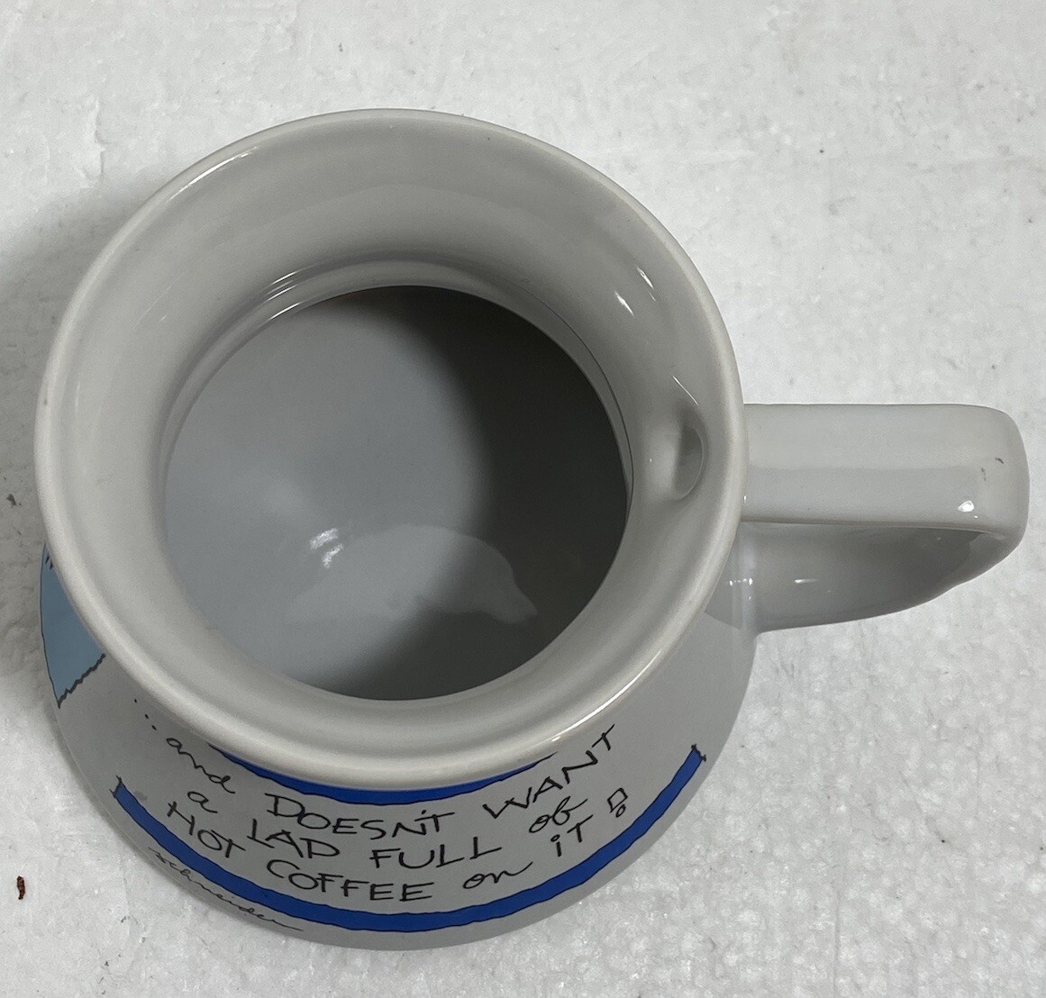 VINTAGE RUSS BERRY COMPANY WIDE BOTTOM COFFEE CUP/MUG For A Man Who Has