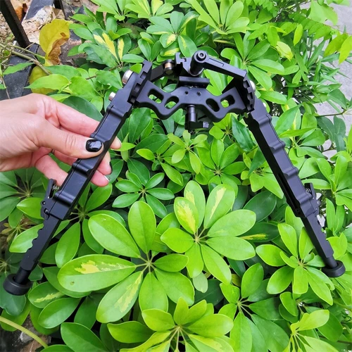 Rifle Bipod 360Degrees Swivel 7.5-9'' Adjustable Height Folding Design Picatinny - Picture 4 of 25