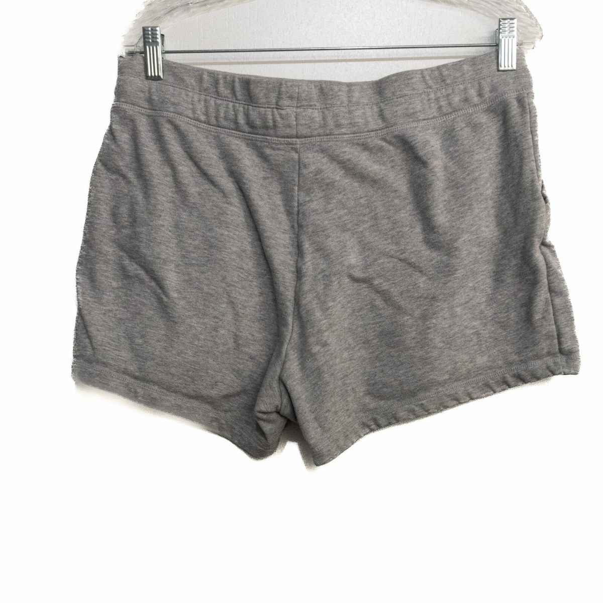 32 Degrees Womens Gray Polycotton Sweat Shorts Drawstring Pull On