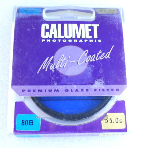 55mm Calumet (Kenko) 80B Filter - Multi Coated Blue CC - NEW - Picture 3 of 3