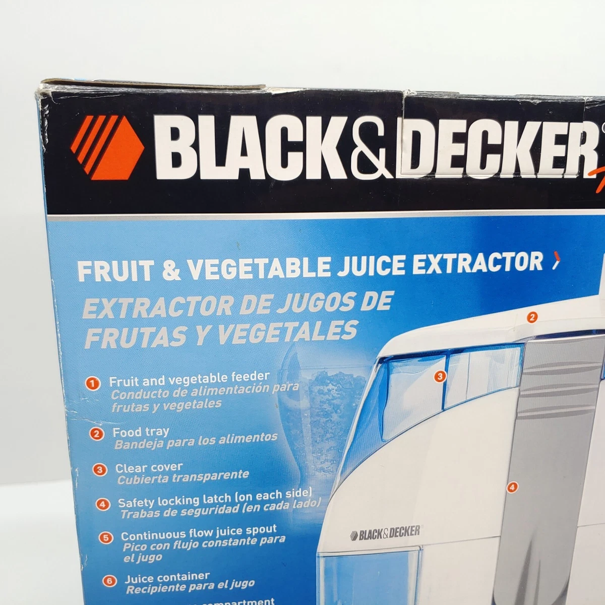 Black & Decker Fruit & Vegetable Juice Extractor, Size: 300 ml