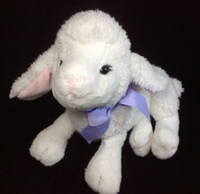 Ganz Inspirational Lamb White Plush Soft Toy Stuffed 11" HE9743 Animal