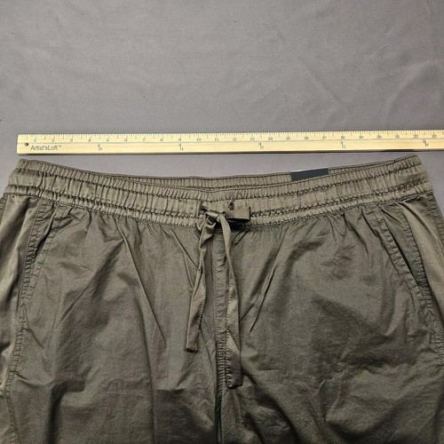 NWT Lane Bryant Brown Green Elastic Waist Cotton Bermuda Shorts Pockets Sz 22/24 - 第 10/10 張圖片