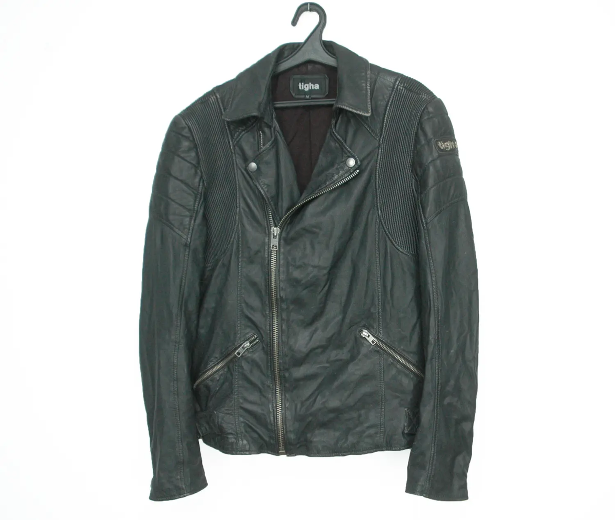 Tigha Biker Sheep Leather Jacket