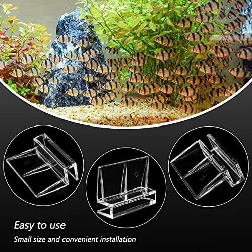 16 PCS 6mm Acrylic Aquarium Cover Clip Clear Fish Tank Glass Cover Clip Suppo... - Picture 3 of 5