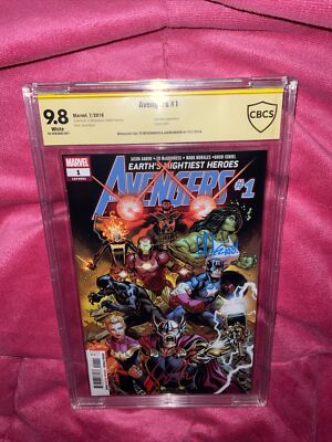 Avengers #1 2018 First Print CBCS 9.8 Signed By Jason Aaron And Ed McGuinness