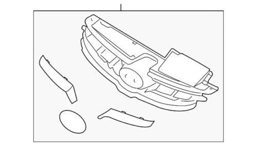 Genuine Hyundai Grille Assembly 86350-3X200