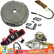 Electric Start Kit Flywheel Starter Motor Switch Box Kit For Honda GX390 13HP