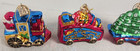 Thomas Pacconi Classics Christmas Blown Glass Train Ornament Set of 5 Used — photo 4