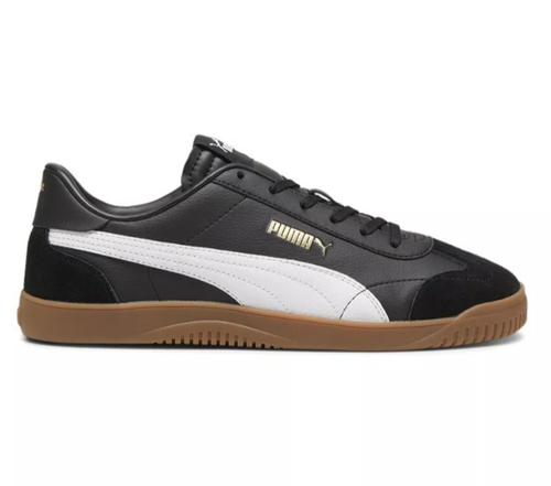 Puma Club Mens # 11 Model 5V5 Lace Up Black Sneakers Casual Shoes 39510411 NEW - Picture 2 of 8